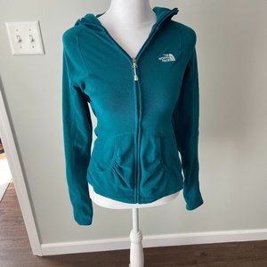 The North Face Teal Zip-up Fleece size XS